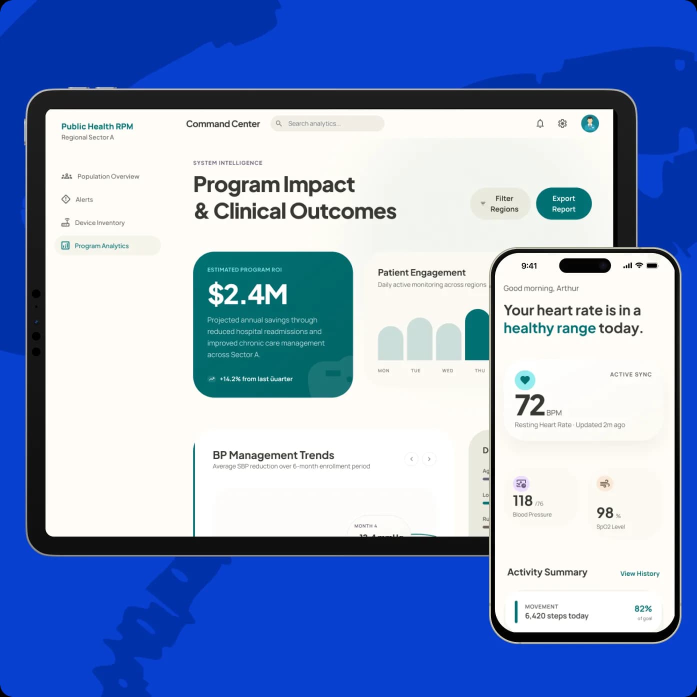 SaaS RPM & IoT Platform for Public-Health Programs